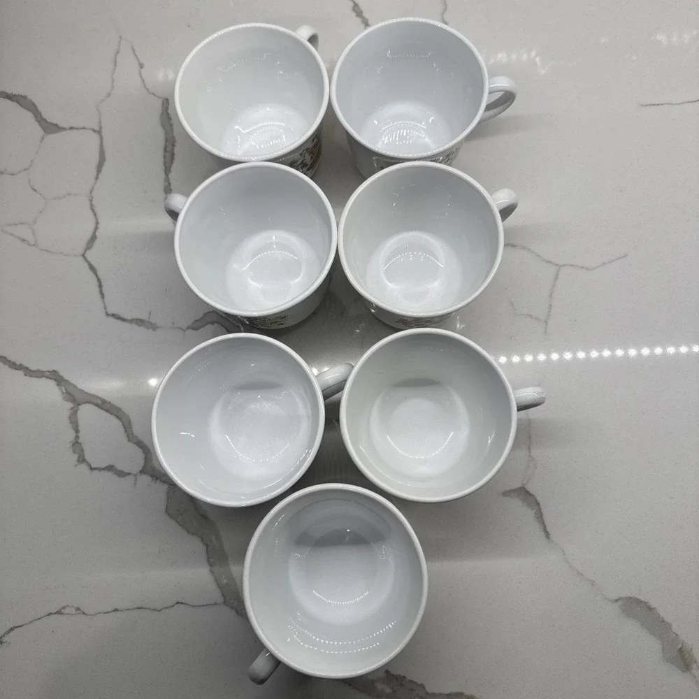 Set of 7 VTG '77 Corelle Indian Summer Mug Floral Tea Cup Retro 70s